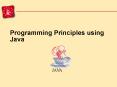 Programming Principles using Java PowerPoint PPT Presentation
