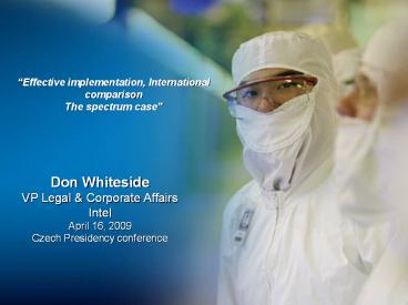 Intel Corporate Overview