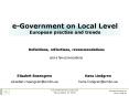 eGovernment on Local Level PowerPoint PPT Presentation