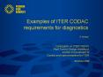 Examples of ITER CODAC requirements for diagnostics PowerPoint PPT Presentation