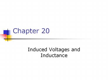 Induced Voltages and Inductance