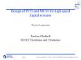 Design of PCB and MCM for high speed digital systems PowerPoint PPT Presentation