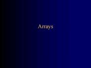 Arrays