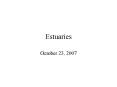 Estuaries PowerPoint PPT Presentation