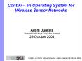 Contiki an Operating System for Wireless Sensor Networks PowerPoint PPT Presentation