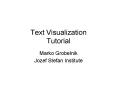 Text Visualization Tutorial PowerPoint PPT Presentation