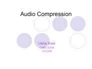 Audio Compression