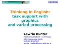 Thinking in English: task support with graphics and varied processing PowerPoint PPT Presentation