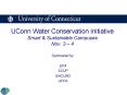 UConn Water Conservation Initiative Smart PowerPoint PPT Presentation