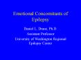 Emotional Concomitants of Epilepsy PowerPoint PPT Presentation