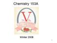 Chemistry 153A PowerPoint PPT Presentation