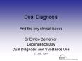 Dual Diagnosis PowerPoint PPT Presentation