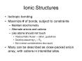 Ionic Structures PowerPoint PPT Presentation