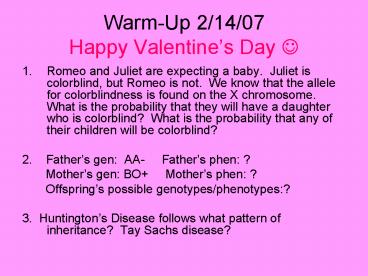 WarmUp 21407 Happy Valentines Day