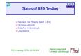 Status of HPD Testing PowerPoint PPT Presentation