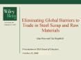 Eliminating Global Barriers to Trade in Steel Scrap and Raw Materials PowerPoint PPT Presentation