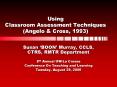 Using Classroom Assessment Techniques Angelo PowerPoint PPT Presentation