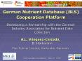 German Nutrient Database BLS Cooperation Platform PowerPoint PPT Presentation