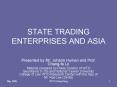 STATE TRADING ENTERPRISES AND ASIA PowerPoint PPT Presentation