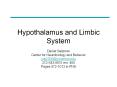 Hypothalamus and Limbic System PowerPoint PPT Presentation