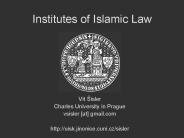 Institutes of Islamic Law