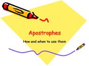 Apostrophes