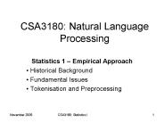 CSA3180: Natural Language Processing