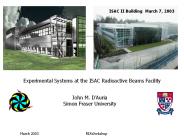 Experimental%20Systems%20at%20the%20ISAC%20Radioactive%20Beams%20Facility