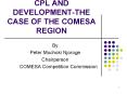 CPL AND DEVELOPMENTTHE CASE OF THE COMESA REGION PowerPoint PPT Presentation