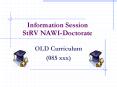 Information Session StRV NAWIDoctorate PowerPoint PPT Presentation