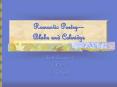 Romantic Poetry Blake and Coleridge PowerPoint PPT Presentation