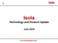 Isola PowerPoint PPT Presentation