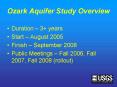 Ozark Aquifer Study Overview PowerPoint PPT Presentation