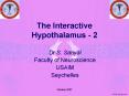 The Interactive Hypothalamus - 2 PowerPoint PPT Presentation