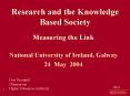 Research and the Knowledge Based Society PowerPoint PPT Presentation