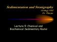 Sedimentation and Stratigraphy Geology 5142 Dr' Thieme PowerPoint PPT Presentation