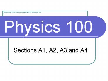 Physics 100