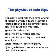 The physics of coin flips
