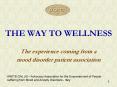 THE WAY TO WELLNESS PowerPoint PPT Presentation