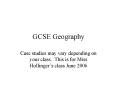 GCSE Geography PowerPoint PPT Presentation