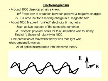 Electromagnetism