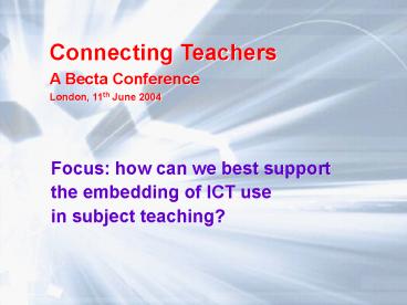 Focus: how can we best support