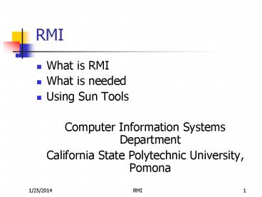 What is RMI
