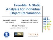 FreeMe: A Static Analysis for Individual Object Reclamation