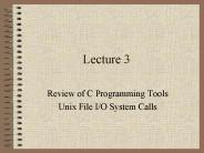Review of C Programming Tools