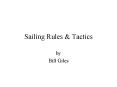 Sailing Rules PowerPoint PPT Presentation