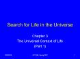 Search for Life in the Universe PowerPoint PPT Presentation