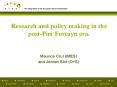 Research and policy making in the postPim Fortuyn era' PowerPoint PPT Presentation