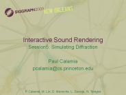 Interactive Sound Rendering