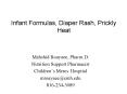 Infant Formulas, Diaper Rash, Prickly Heat PowerPoint PPT Presentation